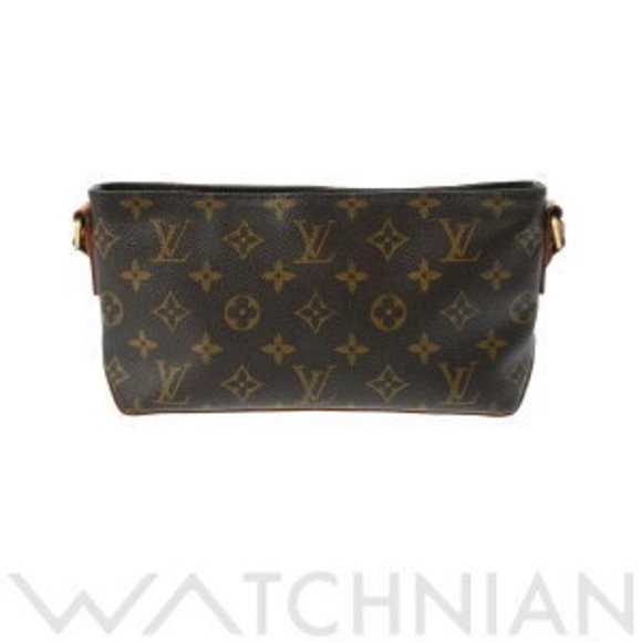 Louis Vuitton Monogram Canvas Trotter Bag Shoulder Brown - Picture 1 of 9